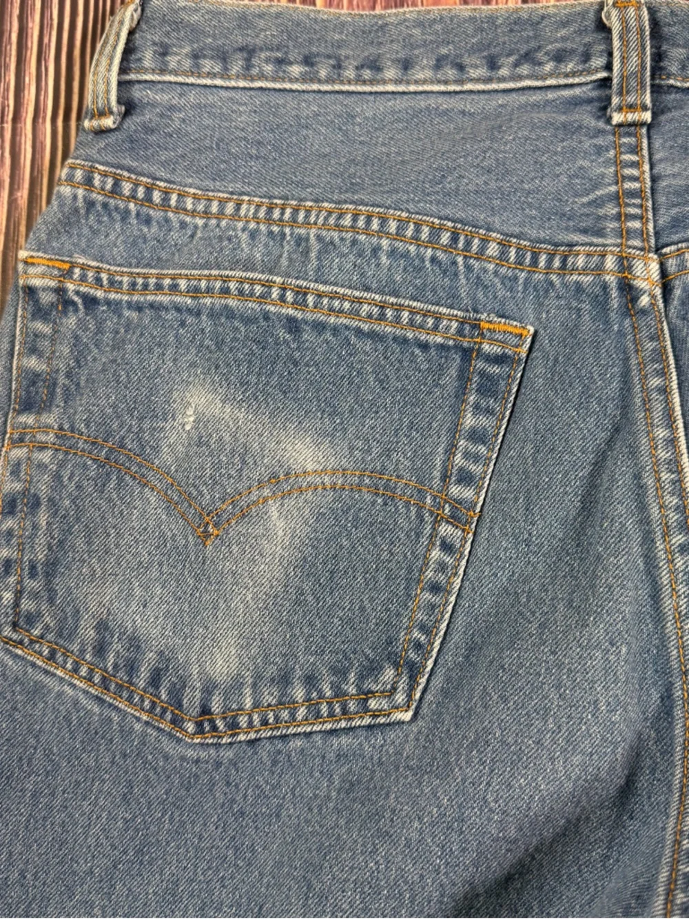 LEVIS 90s Vintage Levi's 501 Men's‎ Distressed Worn In Button Fly Jeans Cropped